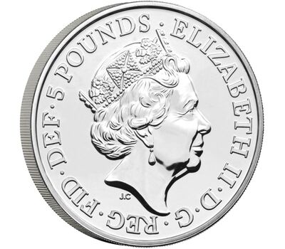  Монета 5 фунтов 2023 «Год Кролика» Великобритания (в буклете), фото 3 