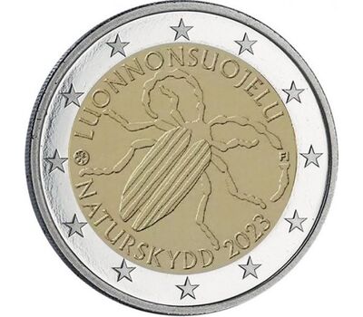  Монета 2 евро 2023 «Первый закон Финляндии об охране природы» Финляндия, фото 1 