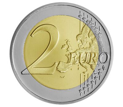  Монета 2 евро 2023 «60-летие Центрального банка» Кипр, фото 2 