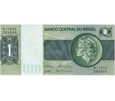  Банкнота 1 крузейро 1980 Бразилия Пресс, фото 1 