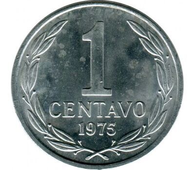  Монета 1 сентаво 1975 Чили, фото 1 