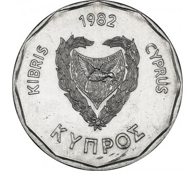  Монета 5 милей 1982 Кипр, фото 2 