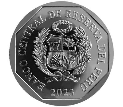  Монета 1 соль 2023 «Хосе Мануэль Вальдес» Перу, фото 2 