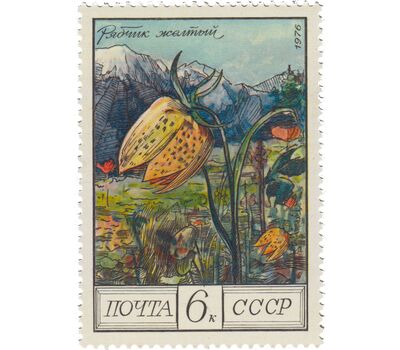  5 почтовых марок «Цветы гор Кавказа» СССР 1976, фото 6 