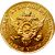  Монета золотой червонец 1752 Елизавета Петровна (двуглавый орёл) (копия), фото 2 