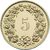  Монета 5 раппенов 2012 Швейцария, фото 2 